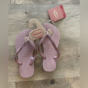 Girls sparkly havaianas 13C/1Y